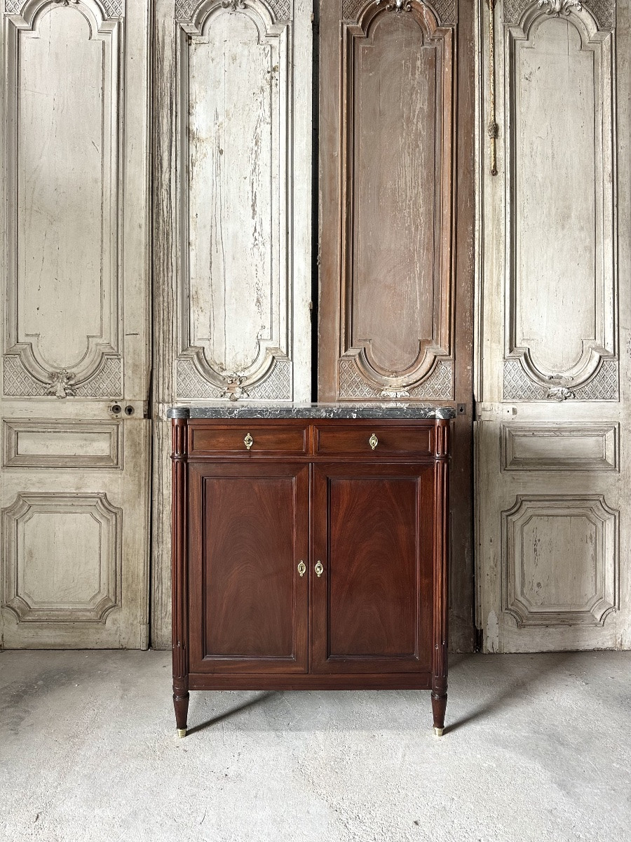 Small Louis XVI Style Sideboard Circa 1900-photo-2