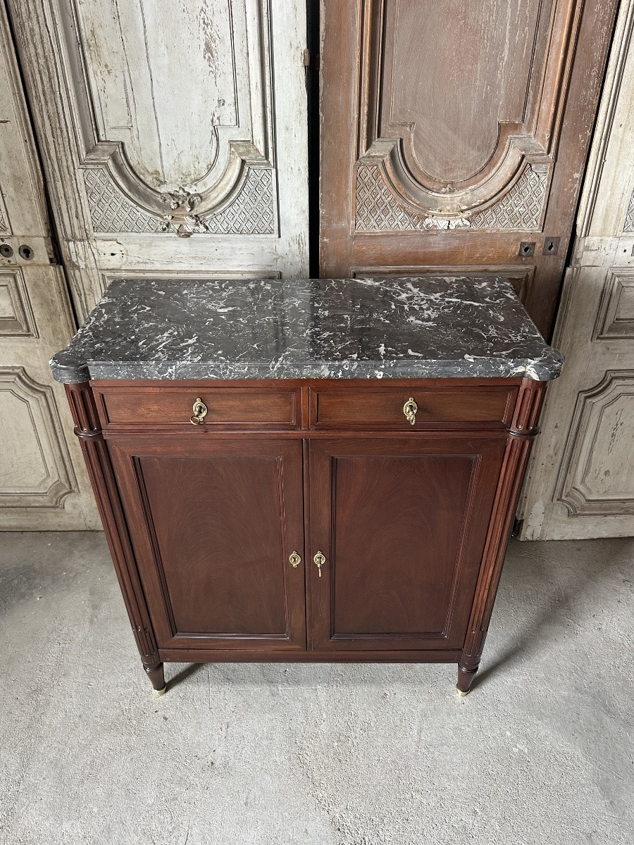 Small Louis XVI Style Sideboard Circa 1900-photo-3