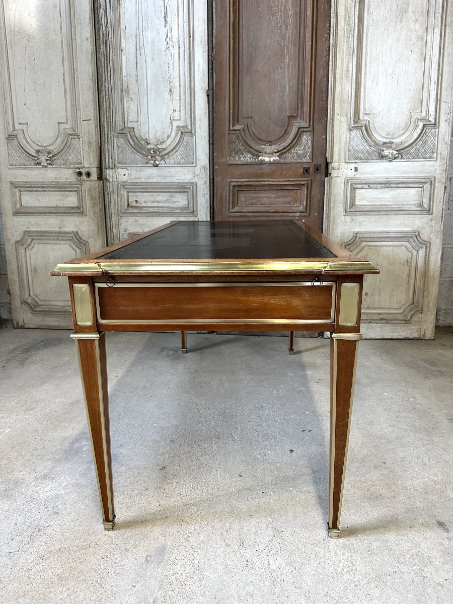 Directoire-style Flat Desk In Cherry Wood, 20th Century-photo-7