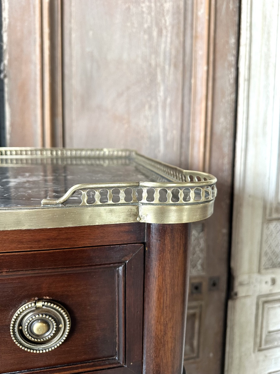 Louis XVI Style Mahogany Chest Of Drawers, Circa 1900-photo-4