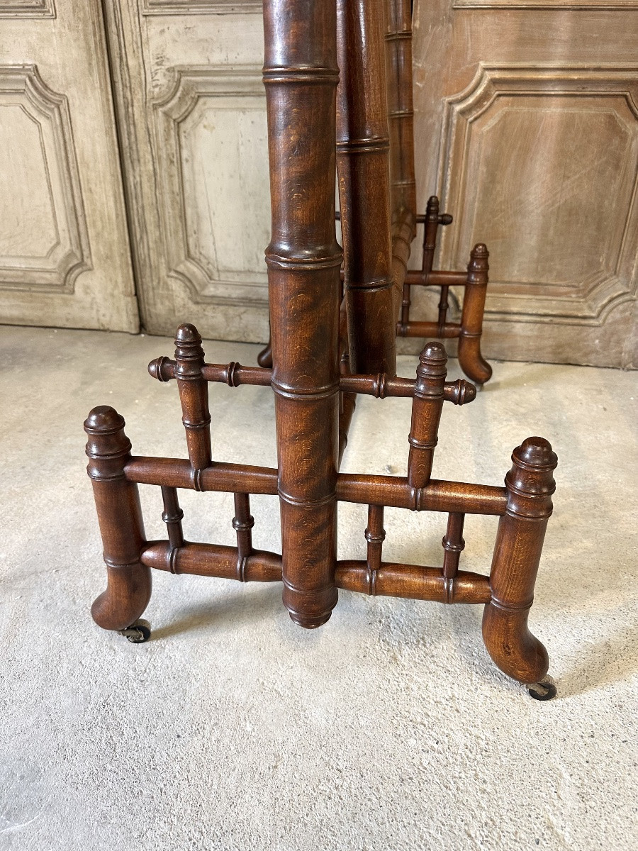 Faux Bamboo Cheval Mirror, Circa 1900-photo-7