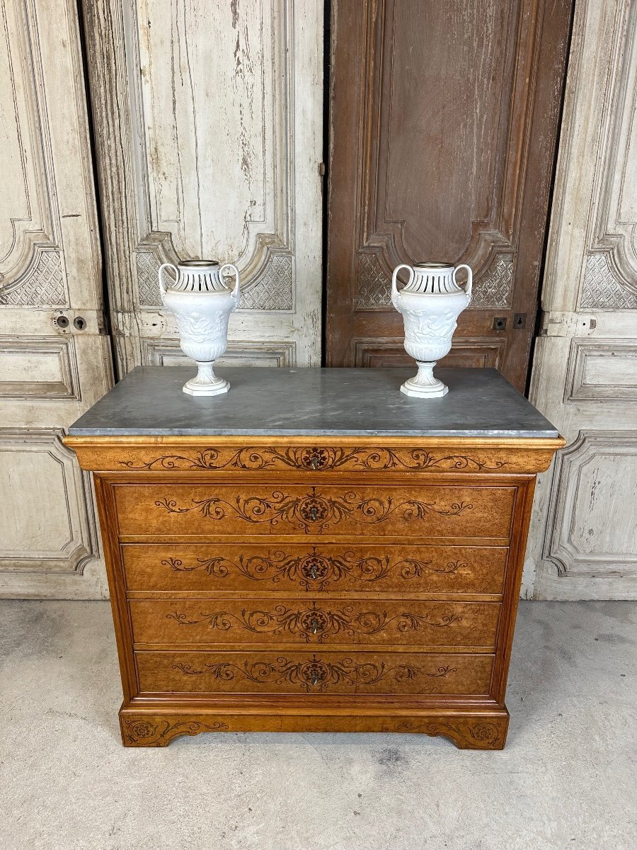 Charles X Style Chest Of Drawers 1900-photo-3