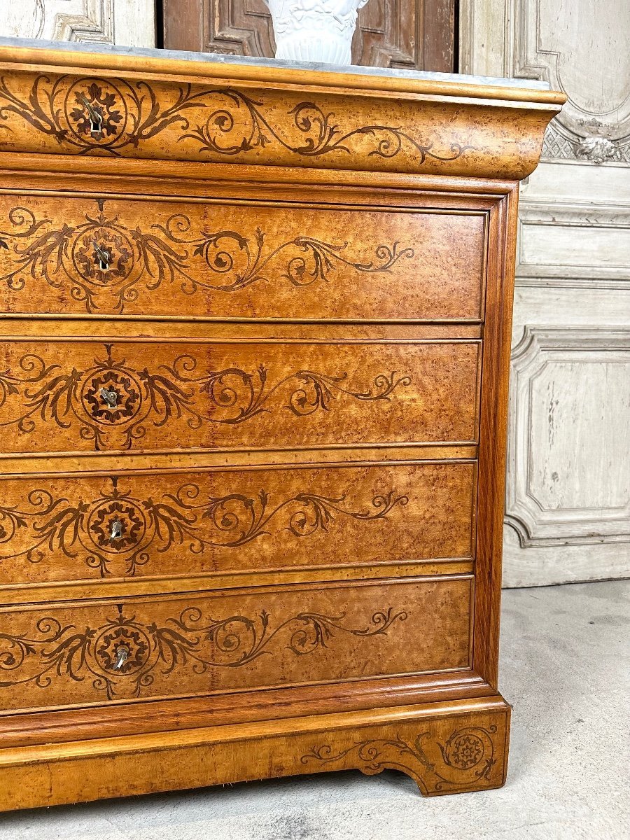 Charles X Style Chest Of Drawers 1900-photo-3