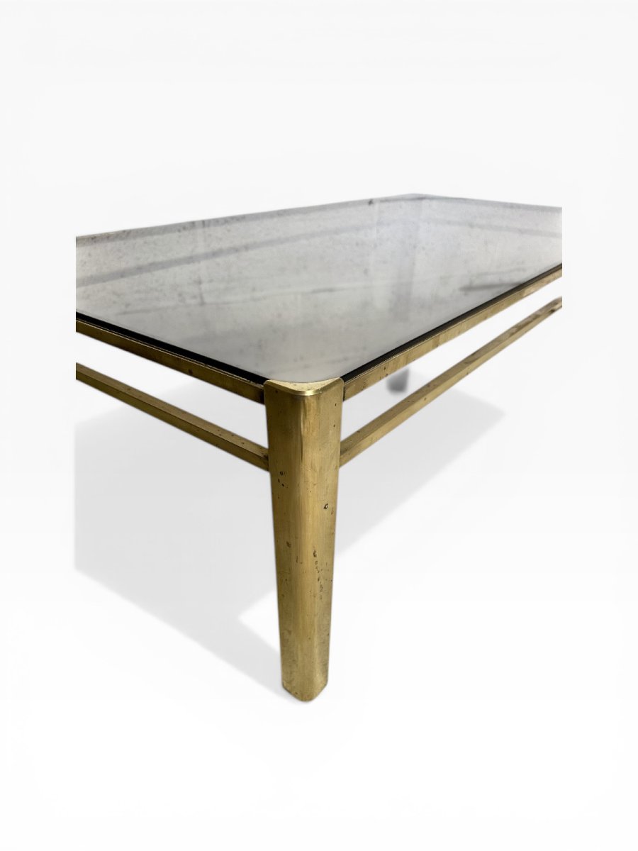 Table basse rectangulaire en bronze -photo-3