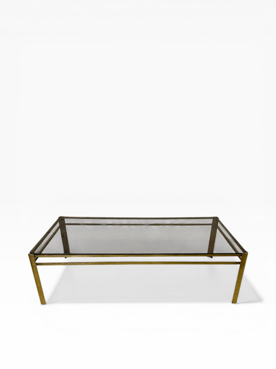 Table basse rectangulaire en bronze -photo-4