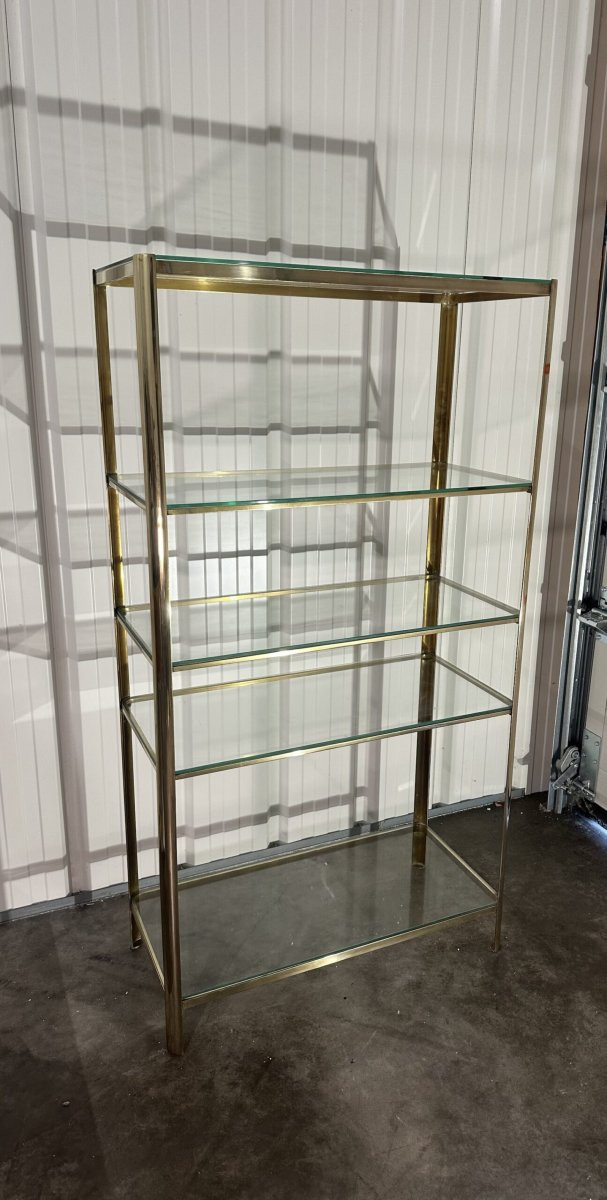 Étagère Mid-century design J.QUINET circa 1960-photo-3