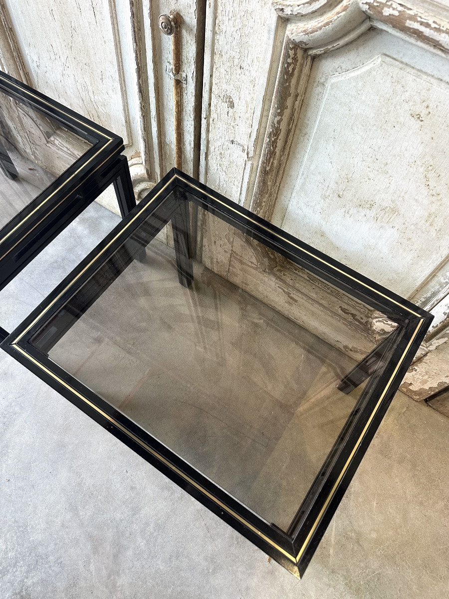 Paire de bouts de canapé noir vandel-photo-2