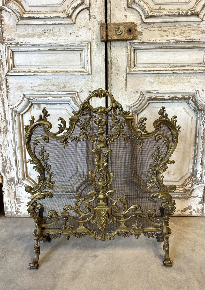 Bronze Fire Screen Circa 1900