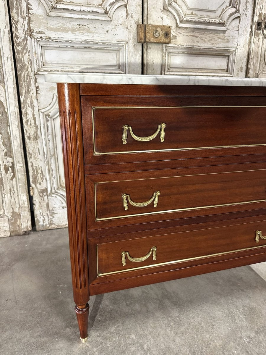 Commode de style Louis XVI époque 1970-photo-3