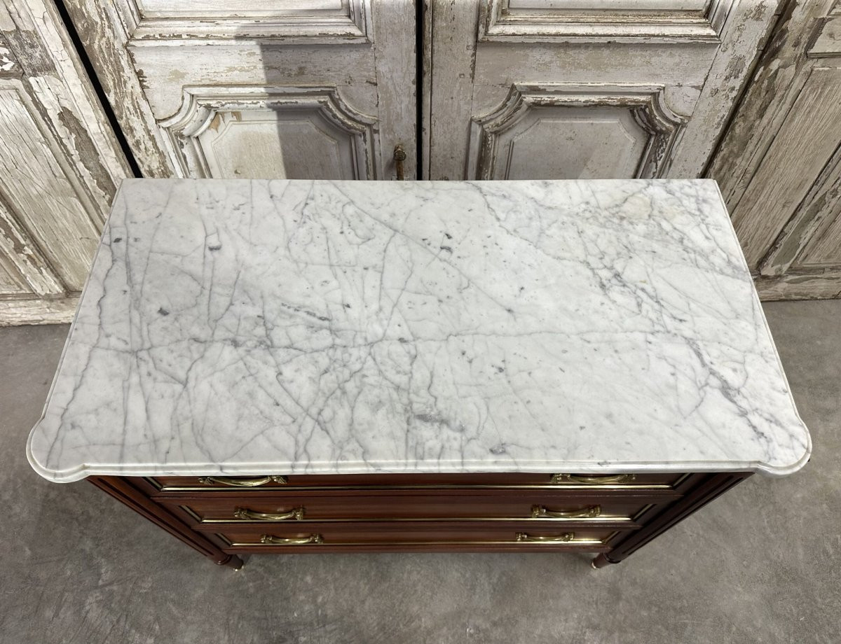 Commode de style Louis XVI époque 1970-photo-3
