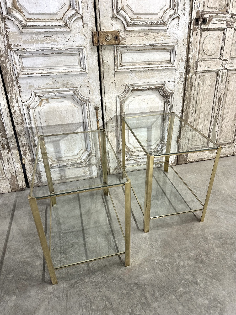 Pair Of Bronze Sofa Ends Attributed To Jacques Quinet-photo-3