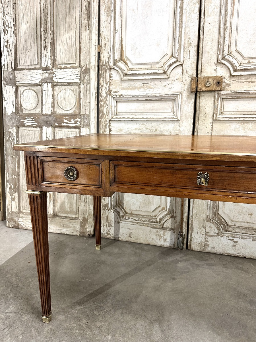 Louis XVI Style Flat Desk 20th Century-photo-3
