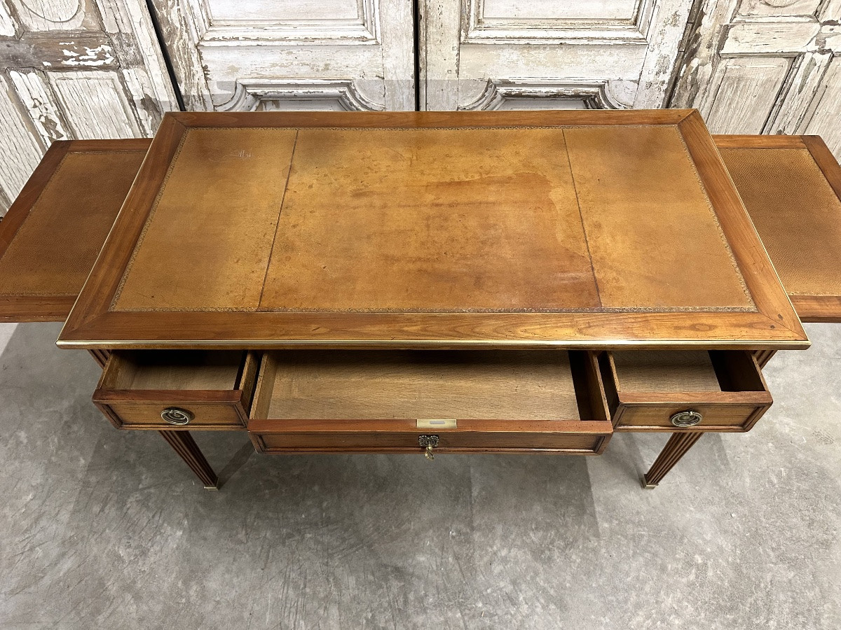 Louis XVI Style Flat Desk 20th Century-photo-4