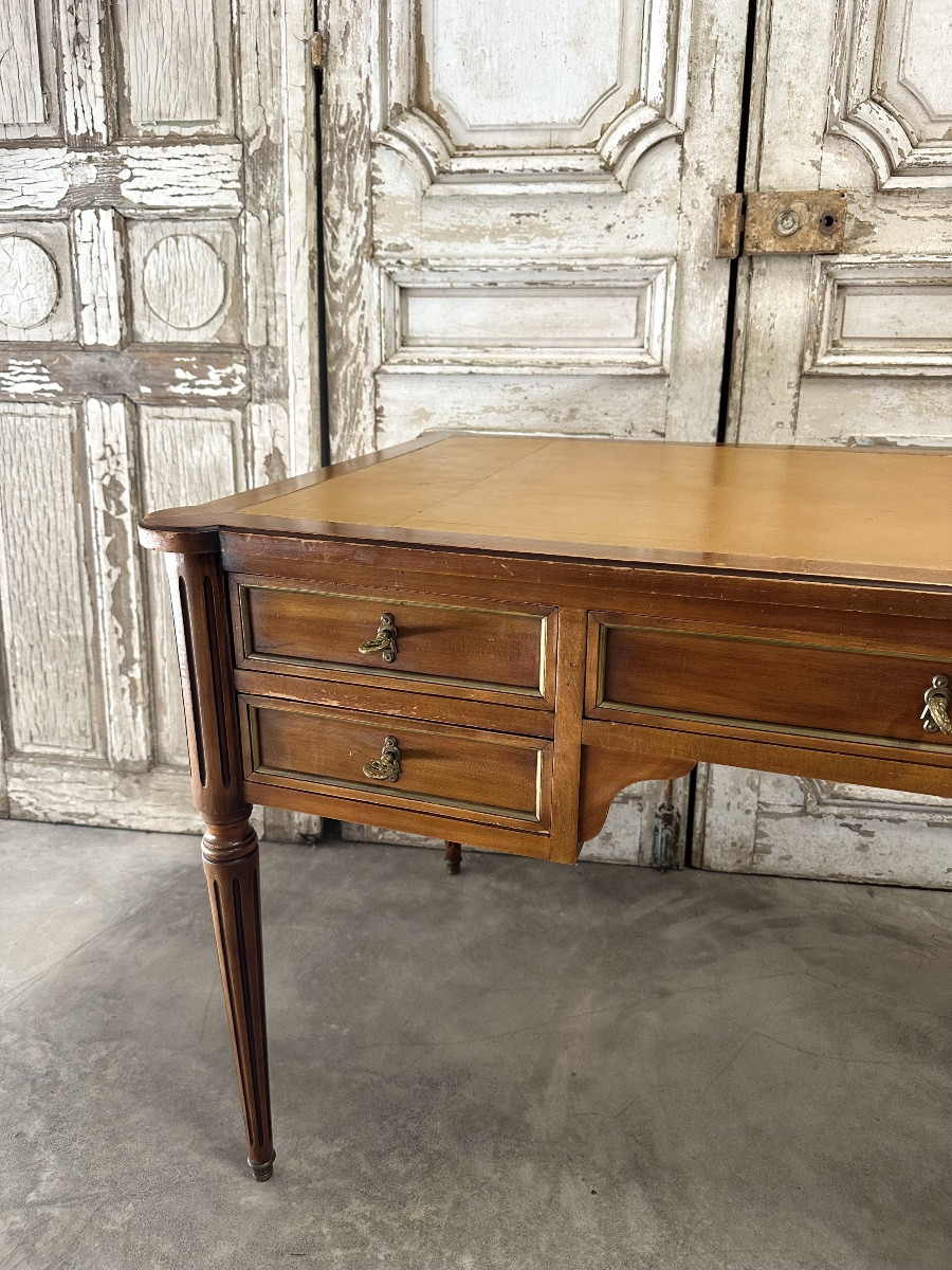 Louis XVI Style Cherrywood Flat Desk 20th Century-photo-2