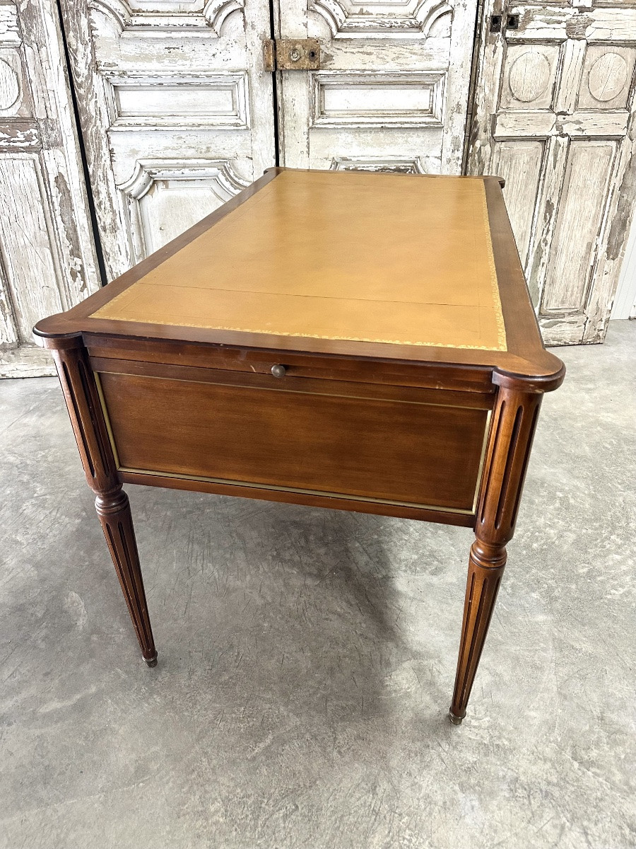 Louis XVI Style Cherrywood Flat Desk 20th Century-photo-2