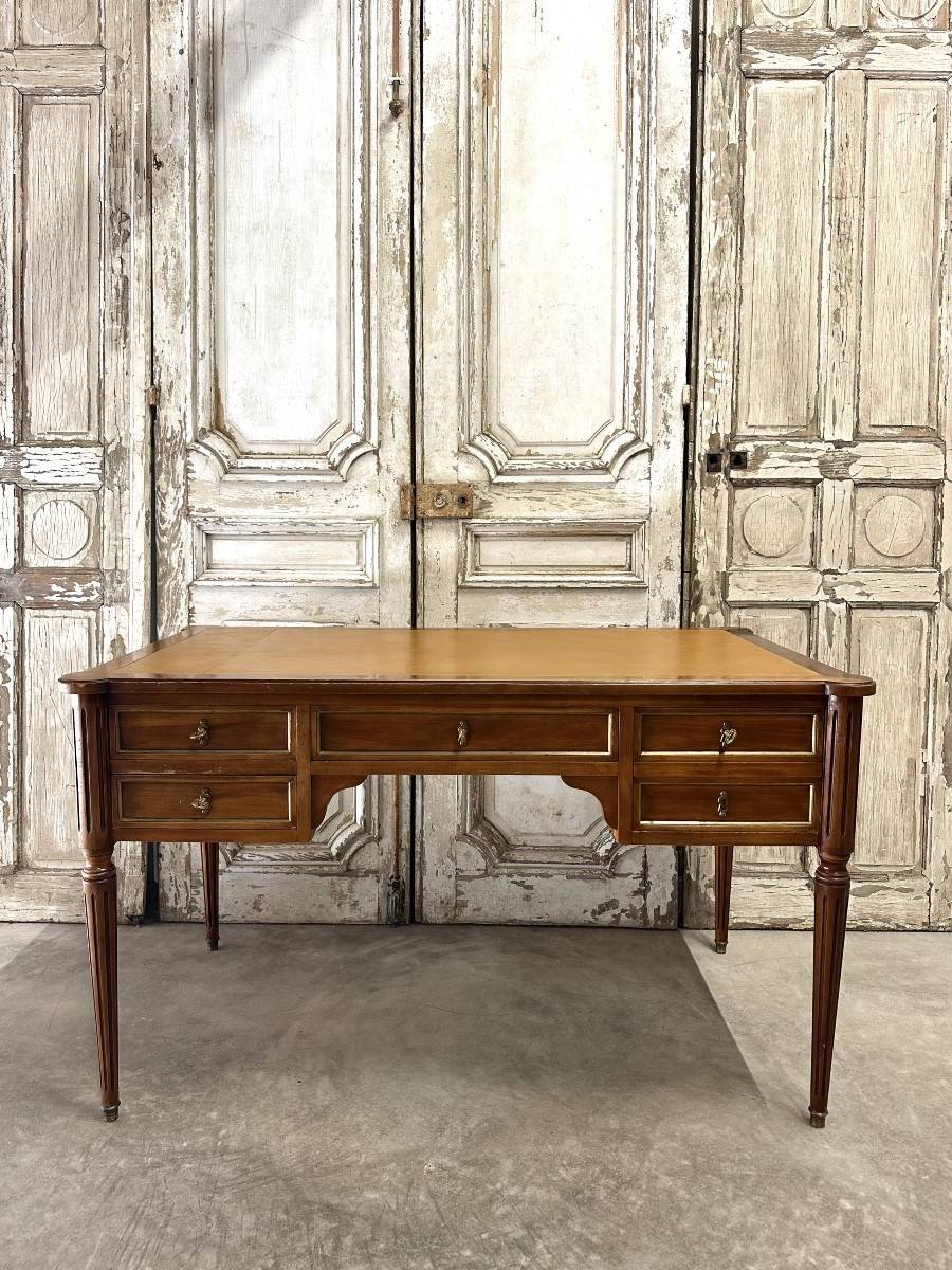 Louis XVI Style Cherrywood Flat Desk 20th Century