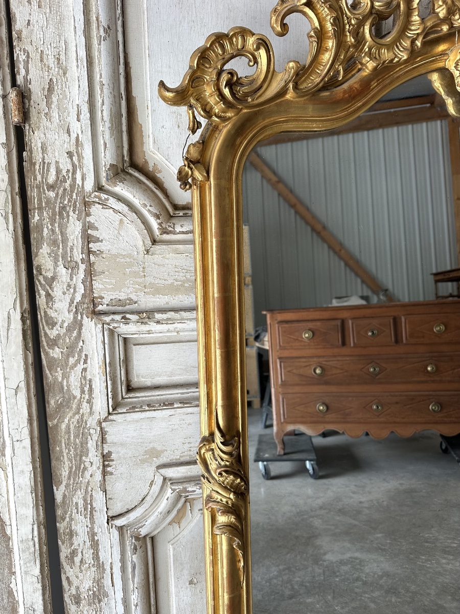 Miroir de style Louis XV époque XIXe siècle -photo-4