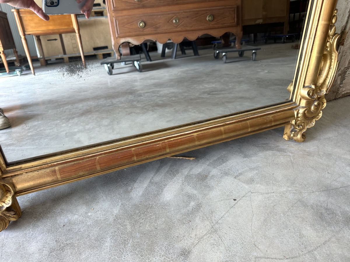 Miroir de style Louis XV époque XIXe siècle -photo-1