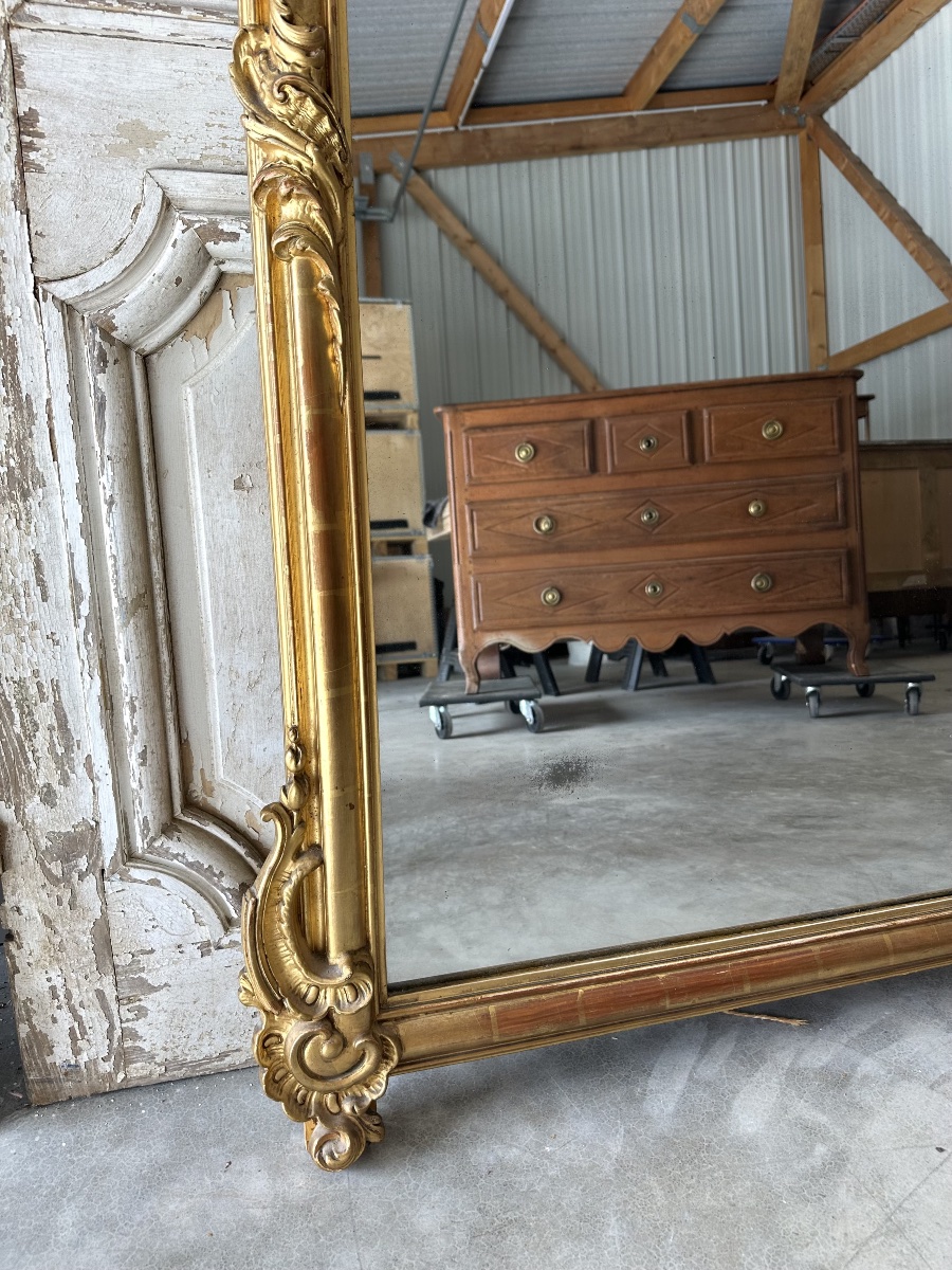 Miroir de style Louis XV époque XIXe siècle -photo-3