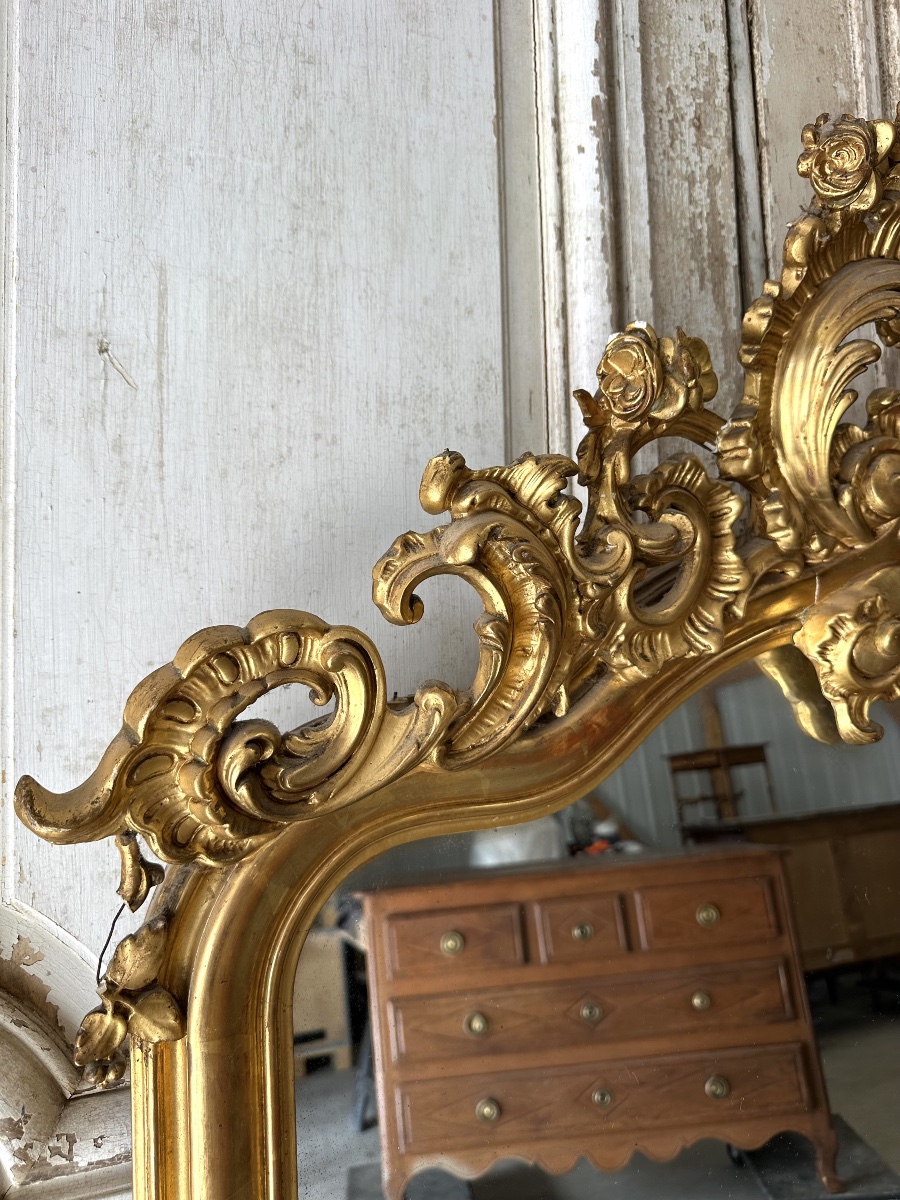 Miroir de style Louis XV époque XIXe siècle -photo-6