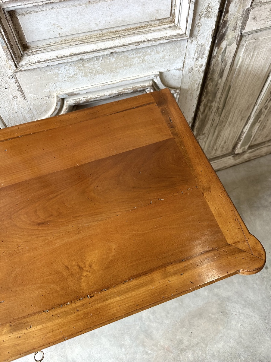 Commode sauteuse en merisier style Louis XVI 20e siècle-photo-3