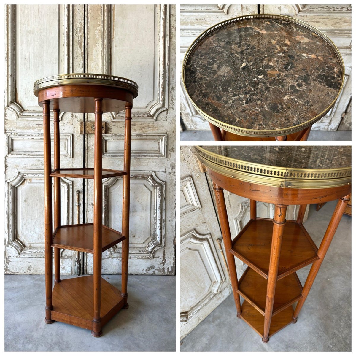 Cherry Wood Serving Cabinet, Circa 1950