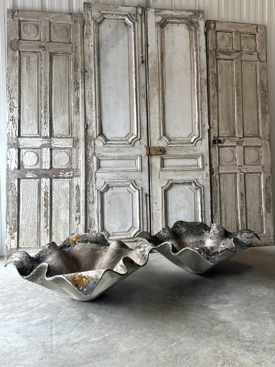 Large paire de jardinières Willy GUHL modèle « mouchoir »