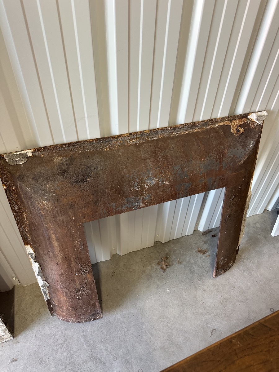 Louis XVI-style Cast-iron Fireplace Insert, Circa 1880-photo-1