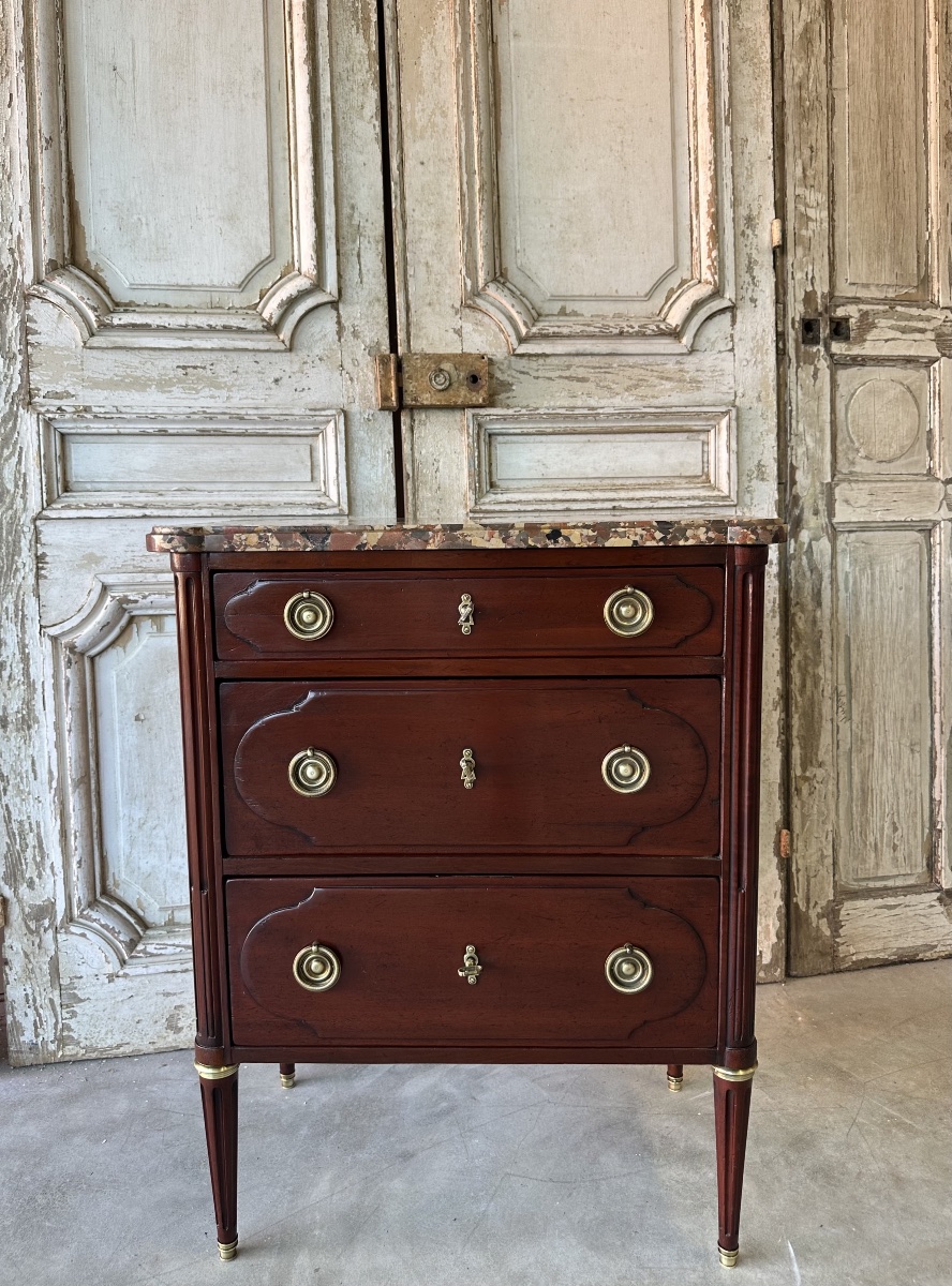 Small Louis XVI-style Chest Of Drawers, 20th Century-photo-2
