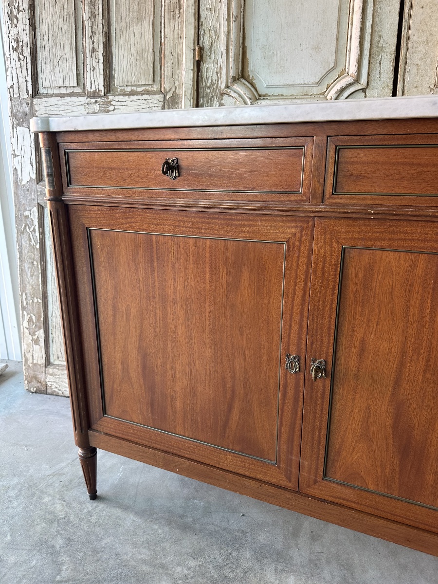 Buffet de style Louis XVI en acajou circa 1960-photo-2