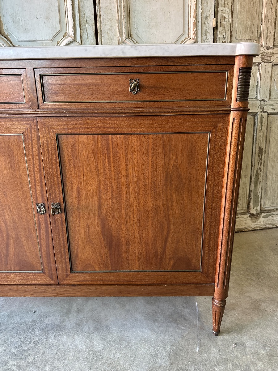 Buffet de style Louis XVI en acajou circa 1960-photo-3