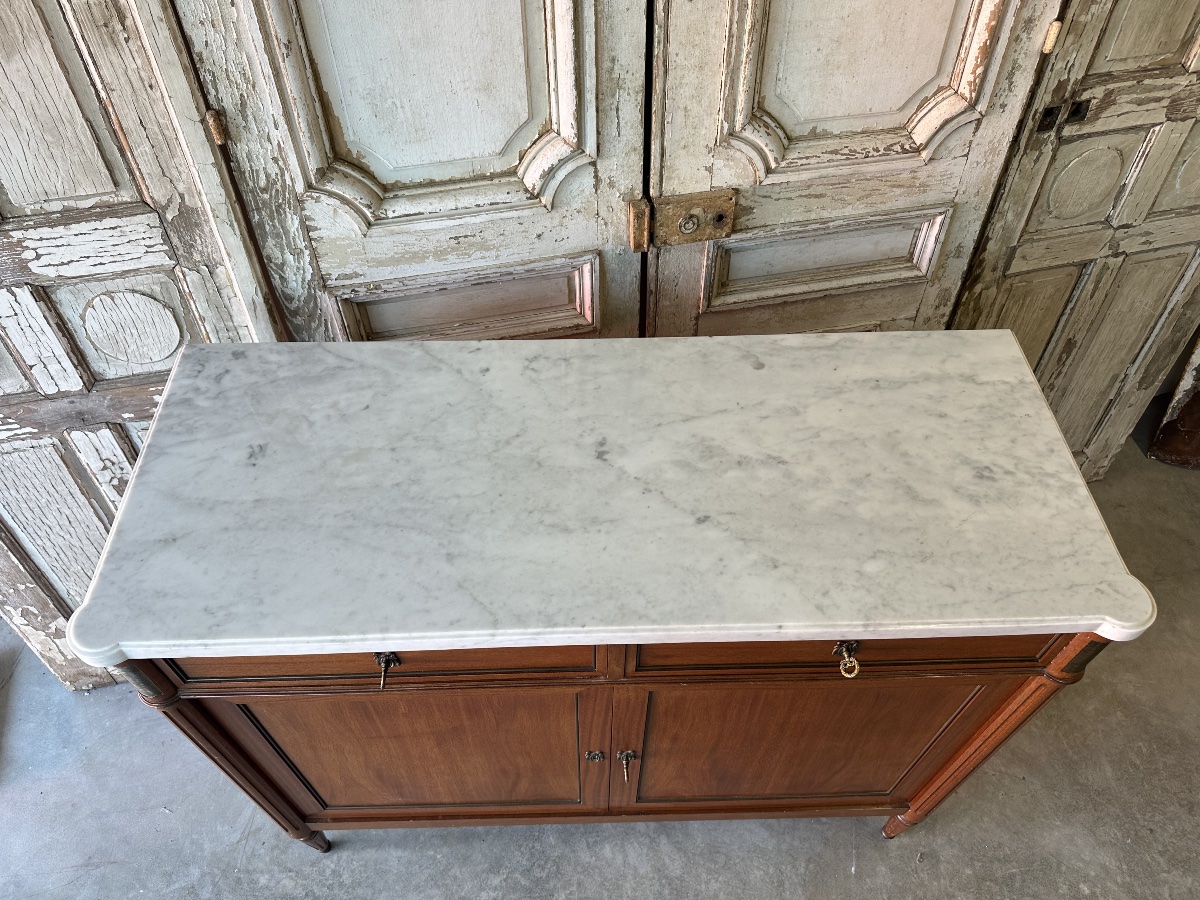 Buffet de style Louis XVI en acajou circa 1960-photo-2