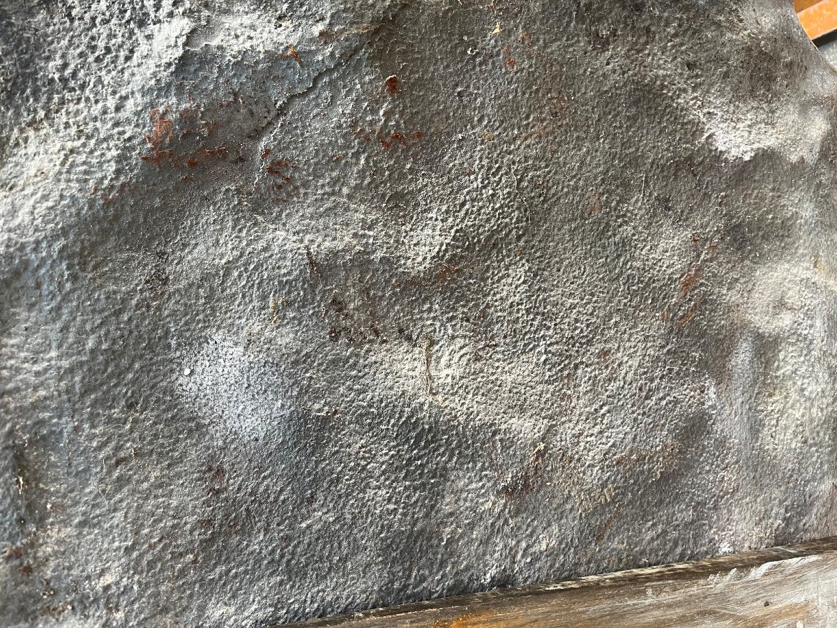 Cast-iron Fireplace Plate Dating From Around 1700, From A Castle In Anjou-photo-2