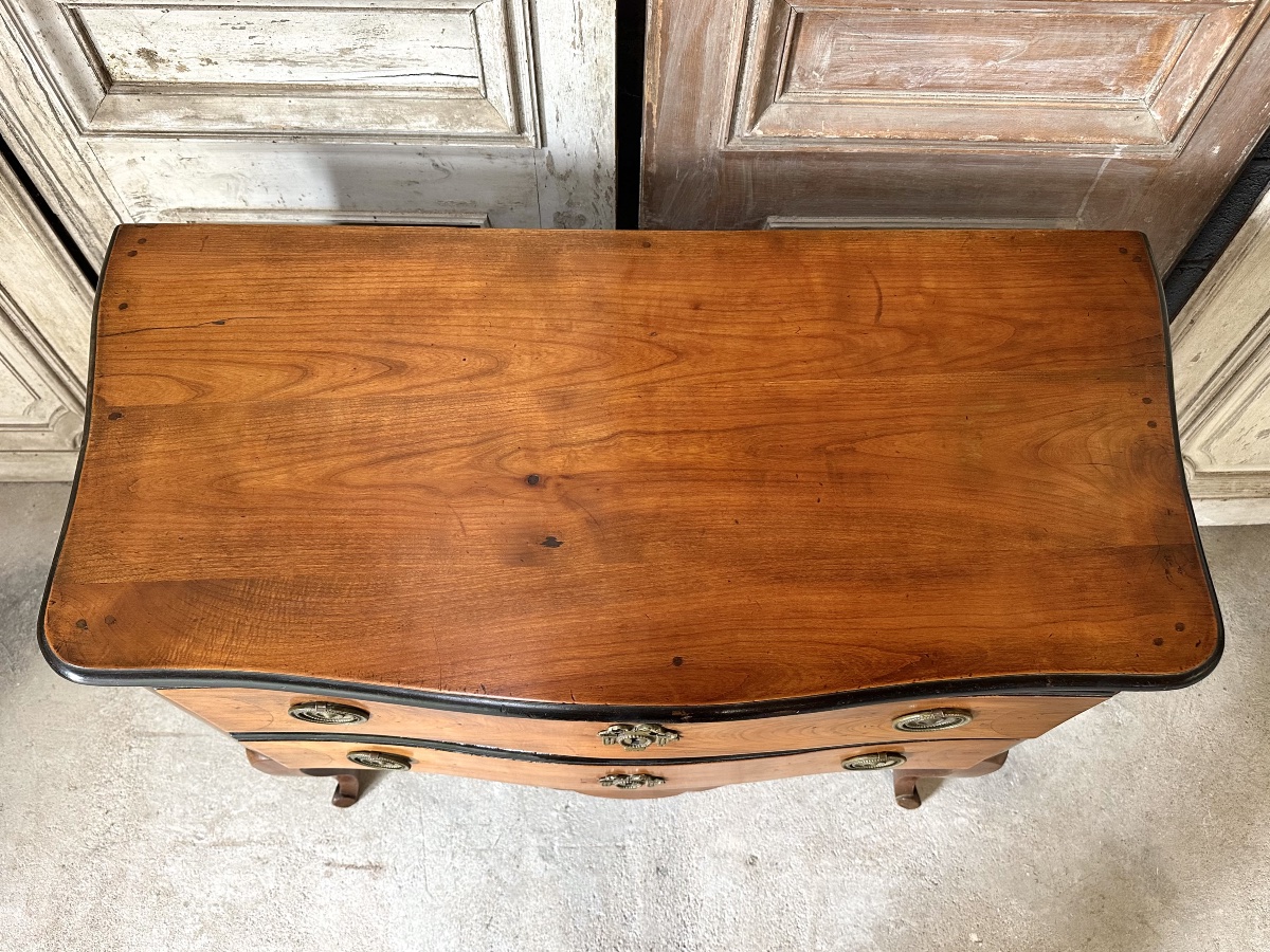 Commode sauteuse Transition en merisier circa 1900 d’après Jean François HACHE-photo-4
