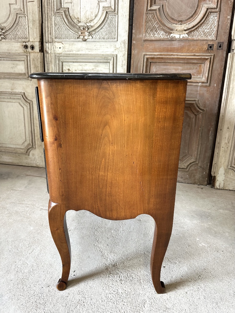 Commode sauteuse Transition en merisier circa 1900 d’après Jean François HACHE-photo-3
