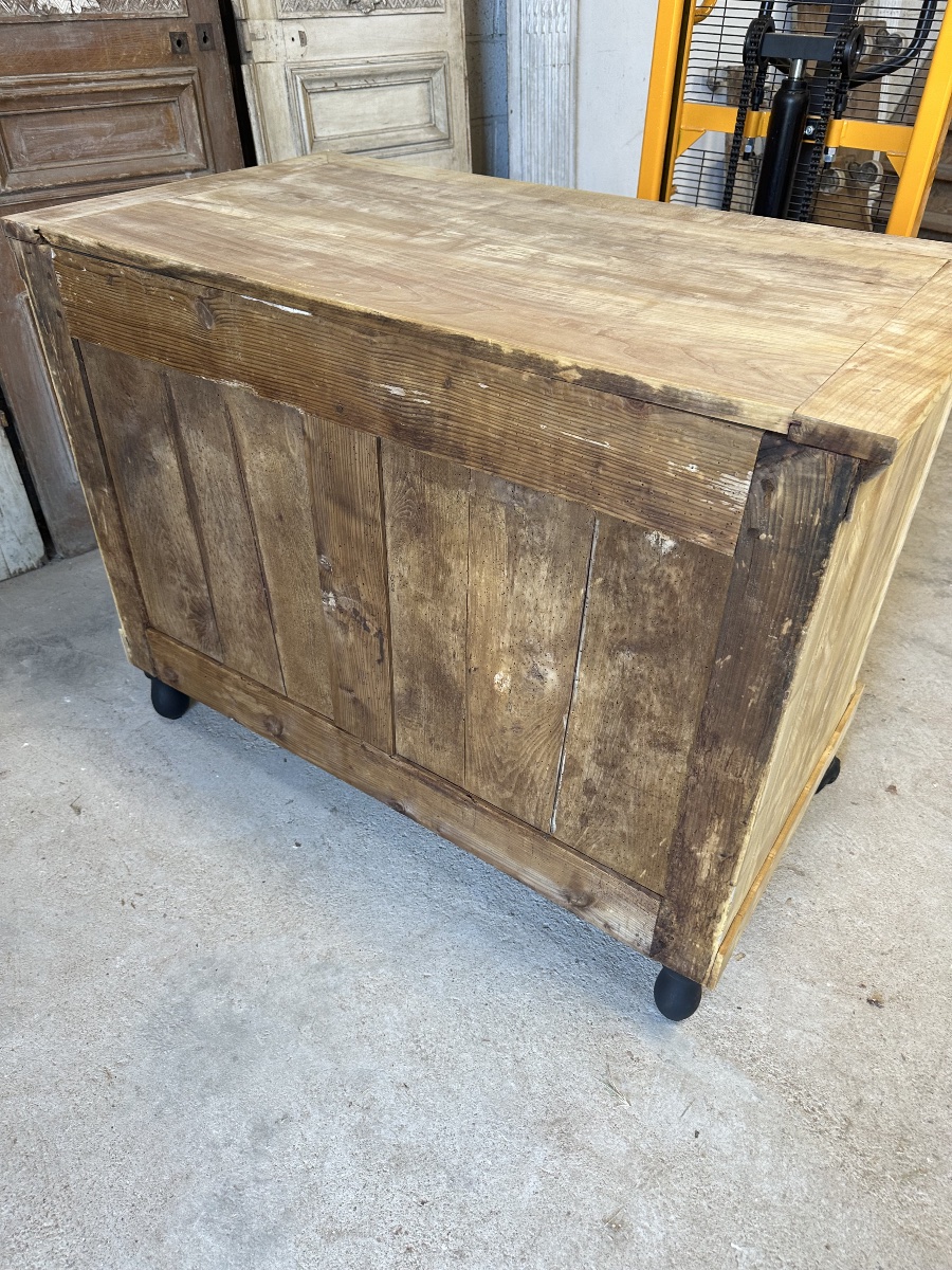 Commode en merisier blanchi vers 1800-photo-8