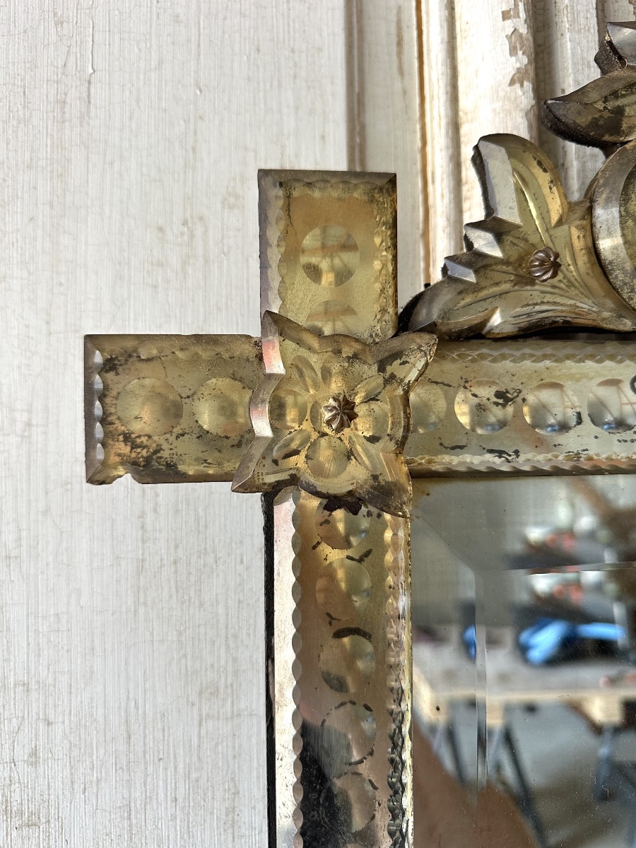 Small Venetian Mirror, Circa 1900-photo-3