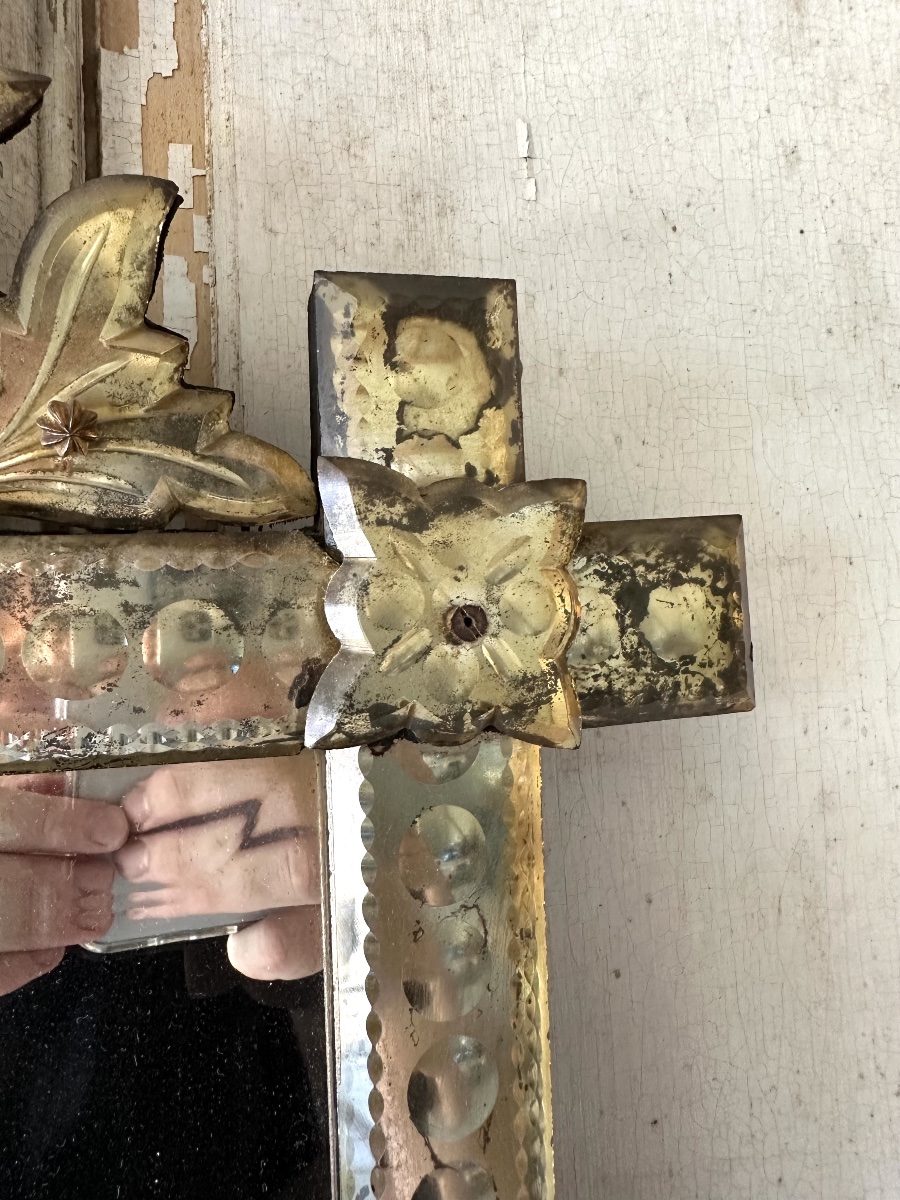 Small Venetian Mirror, Circa 1900-photo-2