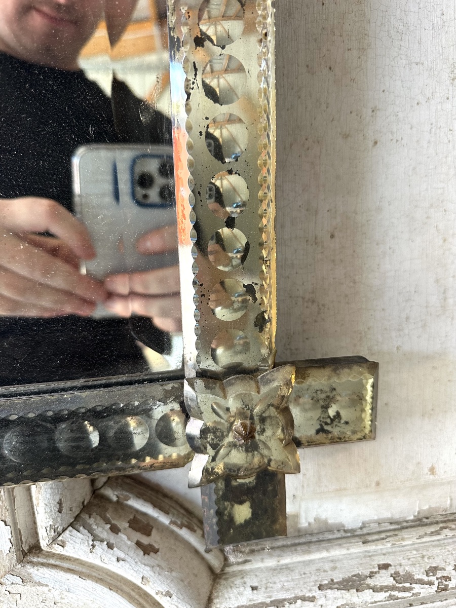 Small Venetian Mirror, Circa 1900-photo-3