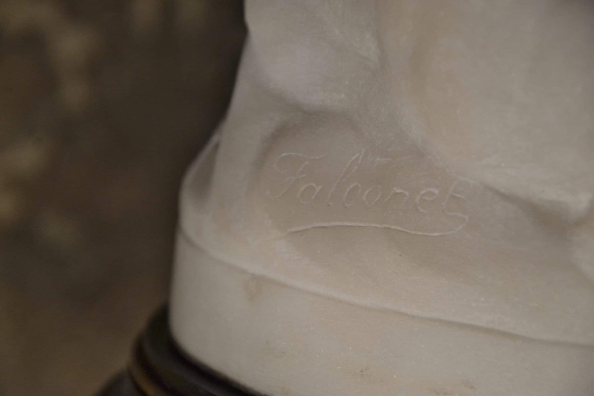 Marble Sculpture After Falconet, Late Nineteenth Century-photo-4