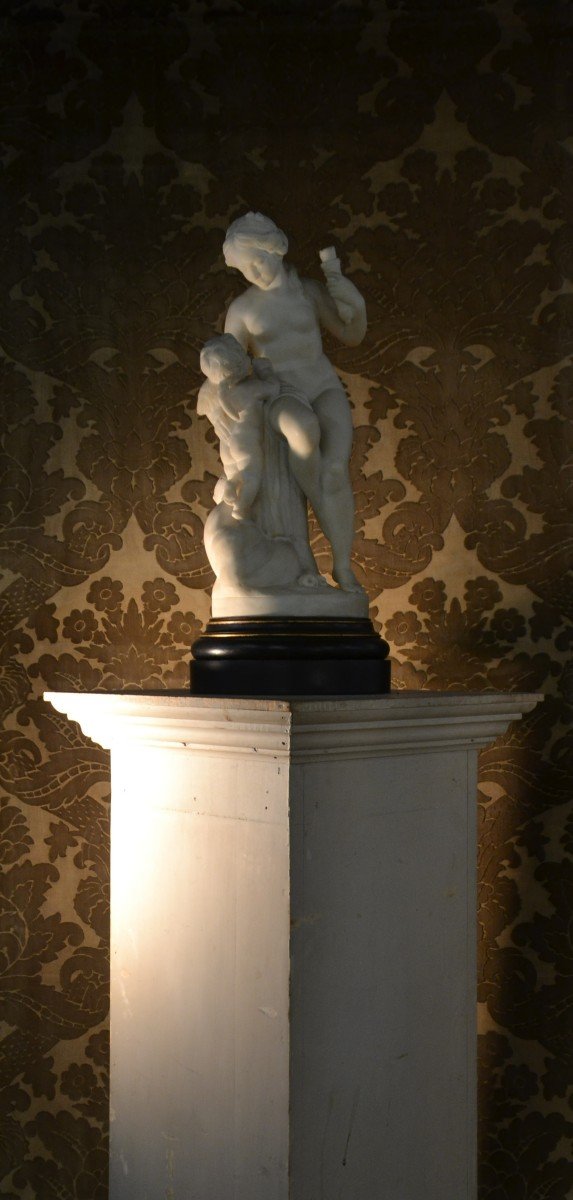 Marble Sculpture After Falconet, Late Nineteenth Century-photo-3