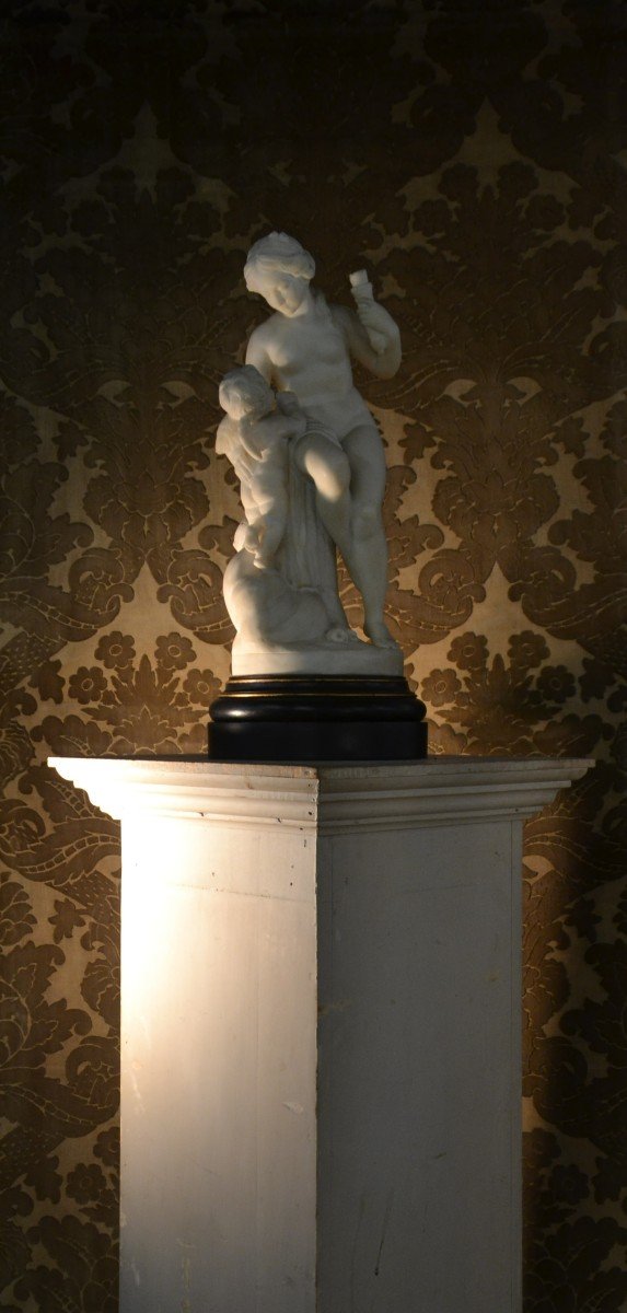 Marble Sculpture After Falconet, Late Nineteenth Century-photo-3