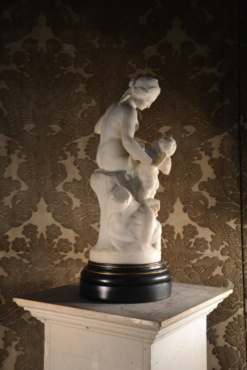 Marble Sculpture After Falconet, Late Nineteenth Century-photo-5