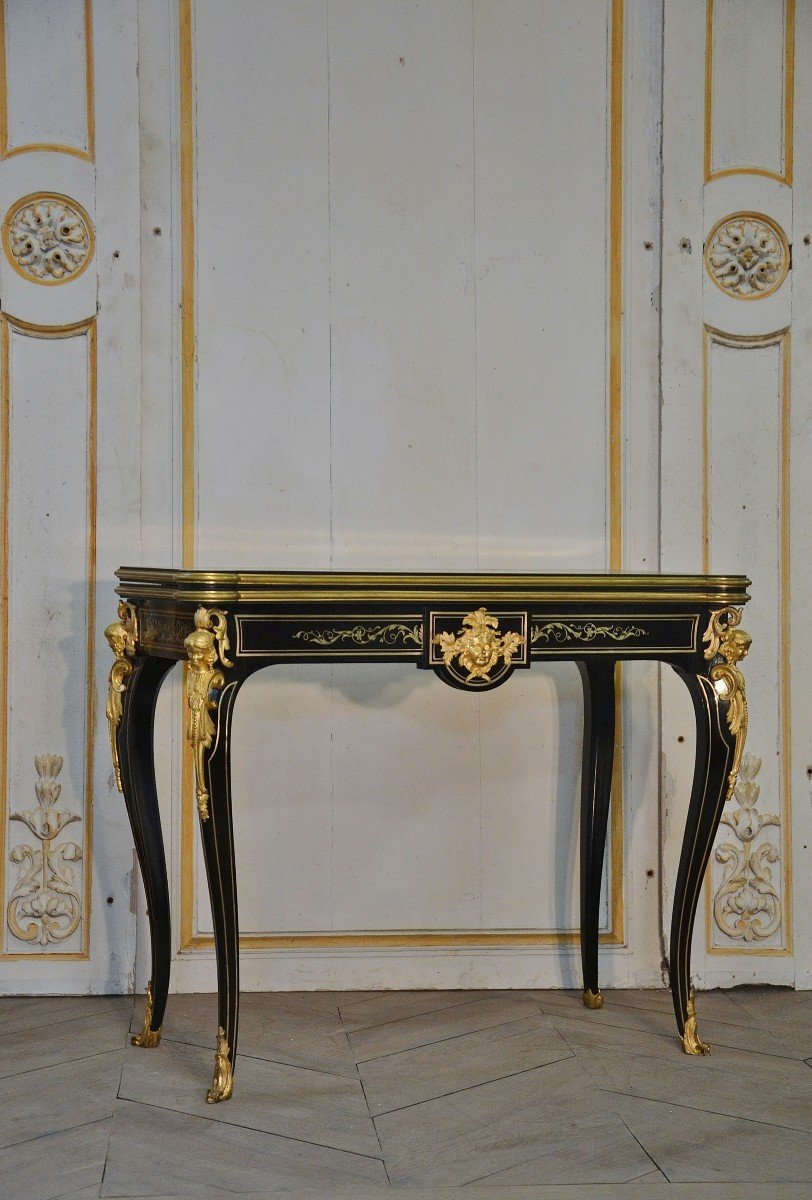 Table à Jeux Ou De Salon, époque Napoléon III-photo-3