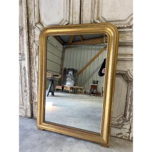 Gilt Louis Philippe Mirror With Greek Key Frieze, 19th Century