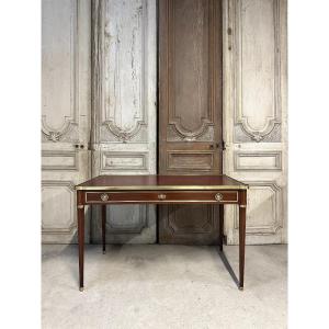 Louis XVI Flat Desk/writing Table, 20th Century 