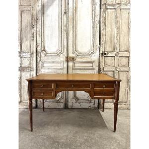 Louis XVI Style Cherrywood Flat Desk 20th Century