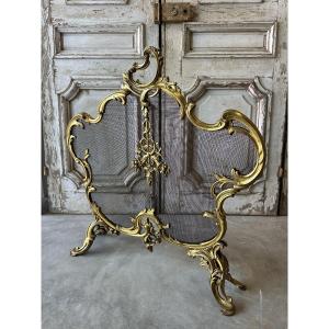 Petit pare feu de style Louis XV circa 1900