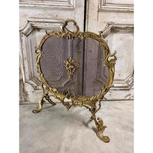 Small Napoleon III-style Fireplace Screen, Circa 1900