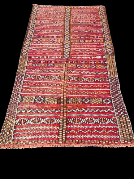 Vintage Moroccan Berber Kilim Rug-photo-4